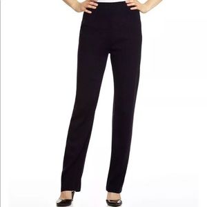Exclusively Misook Open Spilt Leg Black Pants XL
